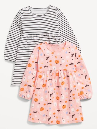 Long-Sleeve Dress 2-Pack for Toddler Girls | Old Navy (CA)