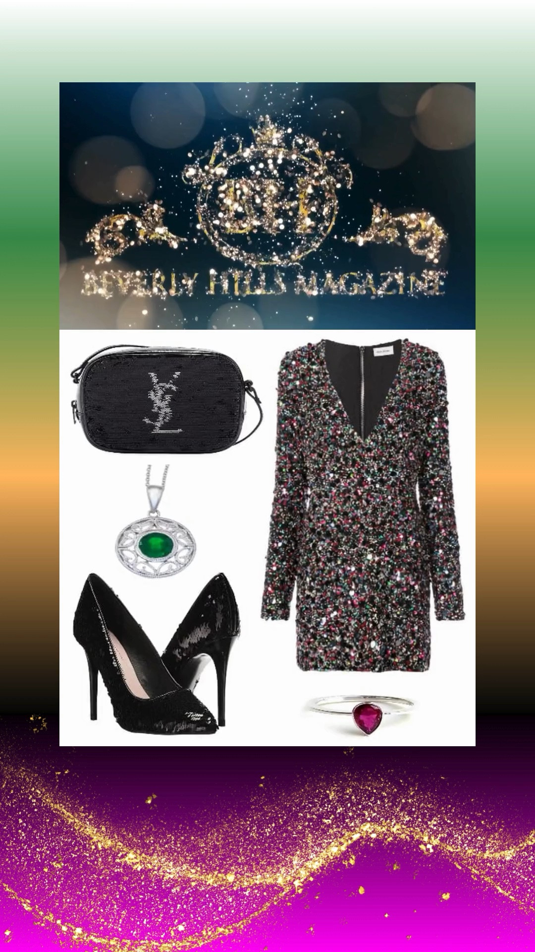 ✨ DAZZLING SEQUIN STYLE ✨

Shine with confidence in dazzling sequin style — a glamorous look designed to capture attention and celebrate modern elegance. This stunning ensemble features a long-sleeve sequin mini dress paired with sleek black heels, a chic black purse, and a dazzling necklace that adds the perfect touch of luxury.

Perfect for cocktail parties, evening celebrations, or special occasions, this look combines sparkle, sophistication, and feminine confidence. The shimmering details create a show-stopping silhouette, while the classic black accessories bring balance and timeless refinement.

Dazzling sequin style is all about embracing your inner glamour and making every moment feel like a fashion event.

✨ SHOP THE LOOK ✨

https://www.beverlyhillsmagazine.com/shop

#FashionMagazine #ShopStyle #SequinStyle #GlamourFashion #EveningStyle #LuxuryFashion ✨🖤

#LTKootd