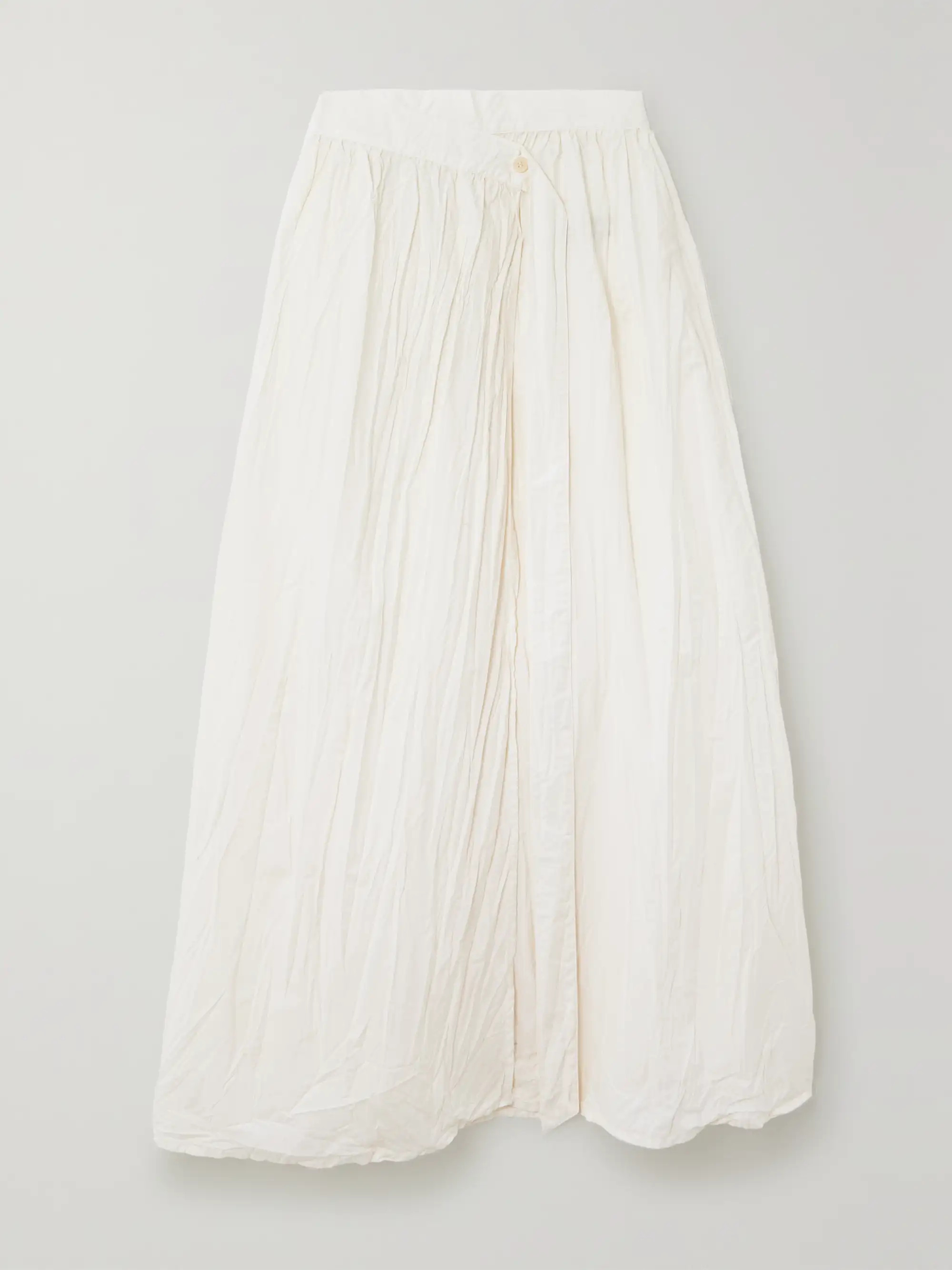 Anemone pleated organic cotton-poplin midi wrap skirt | NET-A-PORTER (US)