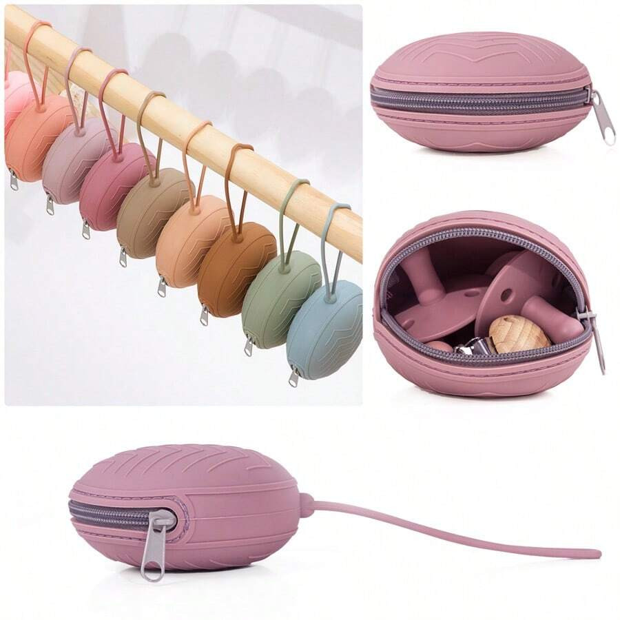 PopLittleOne 1pc Baby Silicone Pacifier Holder 100%  Baby Soft Silicone Container Box Pacifier Ca... | SHEIN