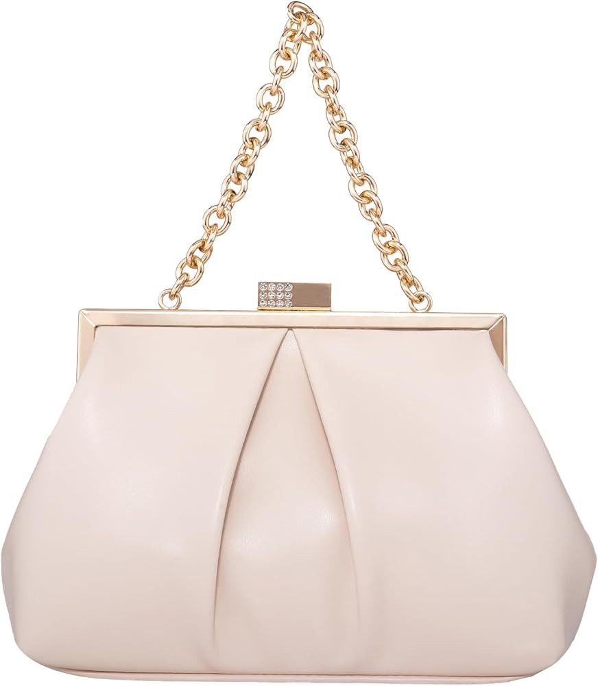 Clutch Purses for Women, PU Leather Evening Bag, Evening Handbags for Party, Prom, Wedding | Amazon (US)
