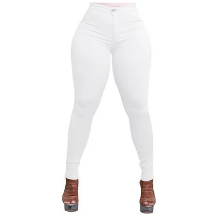 EHQJNJ Butt Lifting Jeans for Women Straight Leg Slim Fashion High Waisted Women Petite Plus Size Stretch Colored Jeans Pants Womens Black Jeans Bootcut Petite Jeans for Women Trendy High Waisted | Walmart (US)