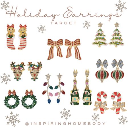• Holiday Earrings • ⁣⁣
The cutest accessory to add to your holiday outfit! 🎄⁣⁣
⁣
⁣⁣
#earrings #earringsoftheday #earringstyle #target #targetstyle #targetholiday #holidayaccessories #christmas #christmasearrings

⁣

#LTKSeasonal #LTKHoliday #LTKstyletip
