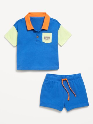 Printed Polo Shirt and Shorts Set for Baby | Old Navy | Old Navy (US)