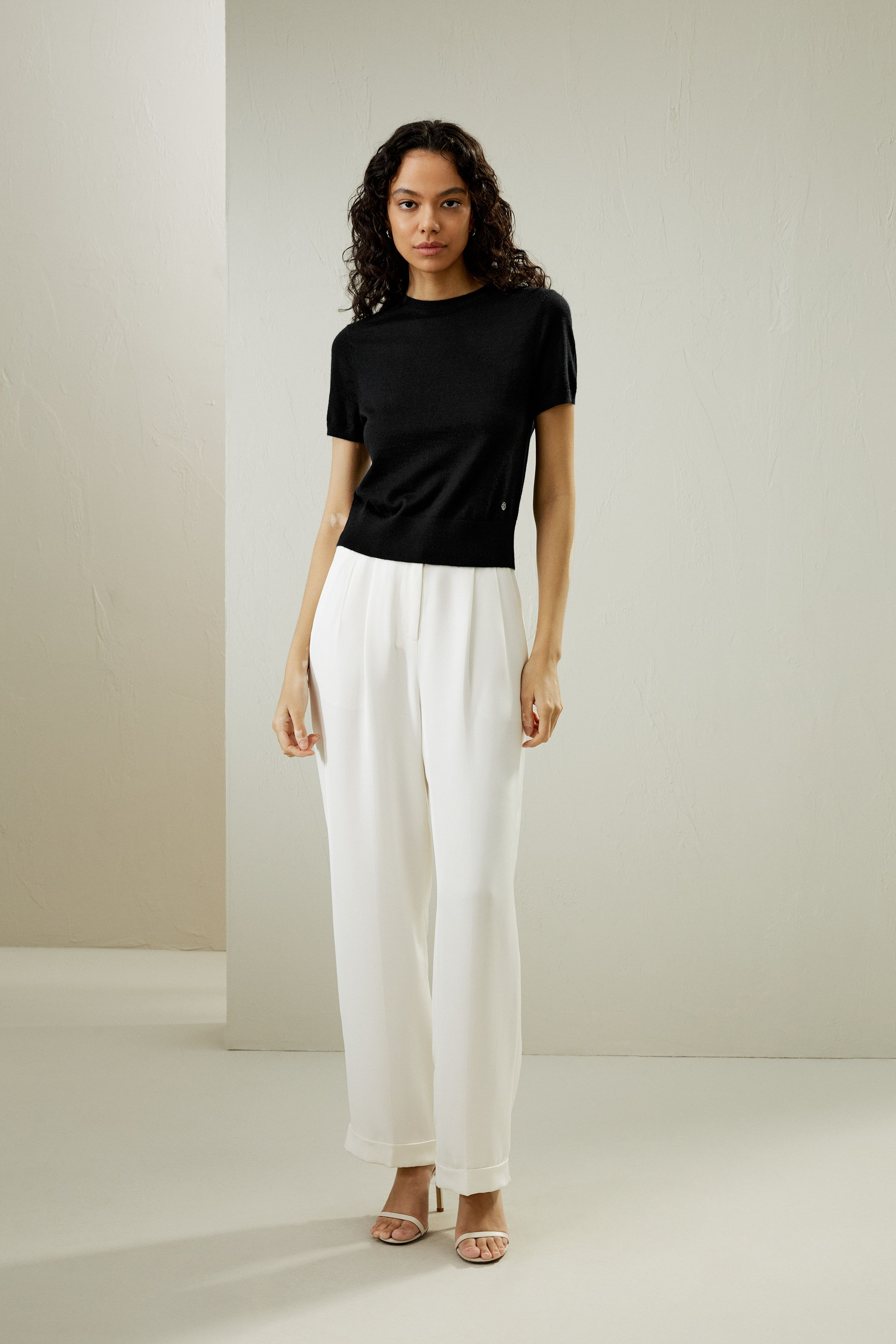 Cashmere Round Neck Sweater | LILYSILK