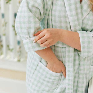 Women's Long Patterned Robe | Weezie Towels