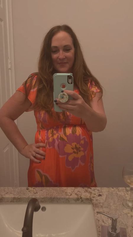 Love this dress so much. I have it in two prints. It’s flattering, flowy, and has pockets! Perfect for summer wedding guest or dinner party. 

#LTKbump #LTKwedding #LTKunder100