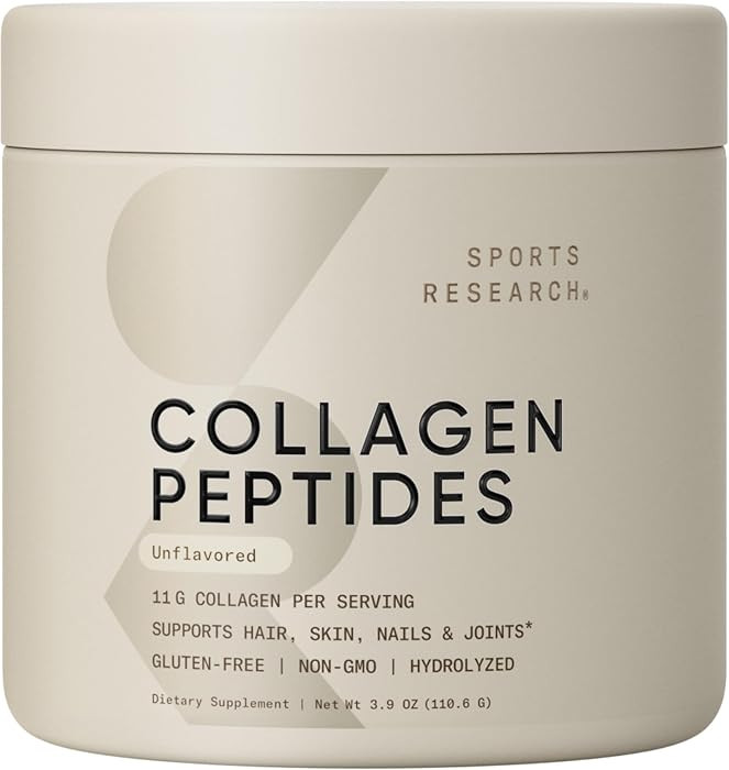 Sports Research\u00ae Collagen Peptides Protein Powder, 3.9oz (Unflavored) | Amazon (US)