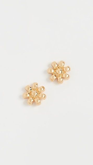 Brass See Bead Flower Studs | Shopbop