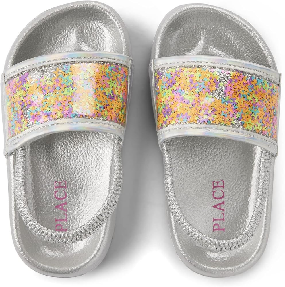The Children's Place Unisex-Child and Toddler Girls Slides with Backstrap Sandal | Amazon (US)