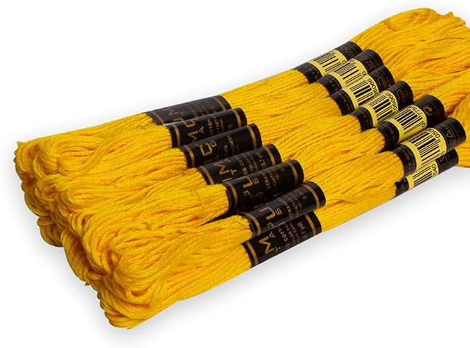 Pack of 12 Premium Embroidery Thread | 100% Egyptian Cotton Premium Skeins | Cross Stitch Embroid... | Amazon (US)