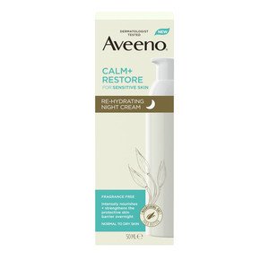 Aveeno Calm+Restore Rehydrating Night Cream 50mL | Priceline Pharmacy (AU)