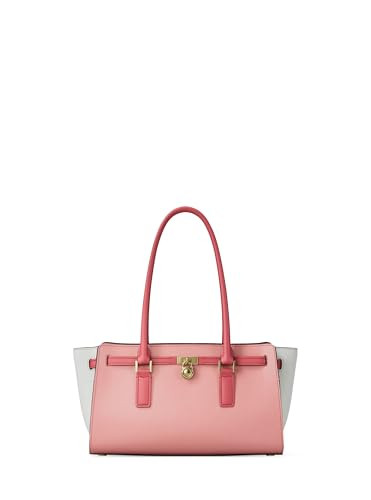 Michael Kors Women's Hamilton Moderne Small Shoulder Tote, Gold-Tone Hardware/Urbino Leather/Primrose Multi | Amazon (US)
