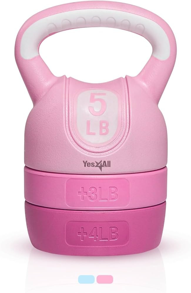 Yes4All Kettlebell Sets - Adjustable Kettlebell Set for Strength Training - Kettlebells Adjustabl... | Amazon (US)