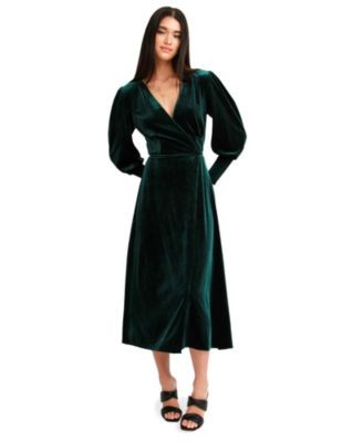 Women's Current Mood Velvet Wrap Dress | Macy's