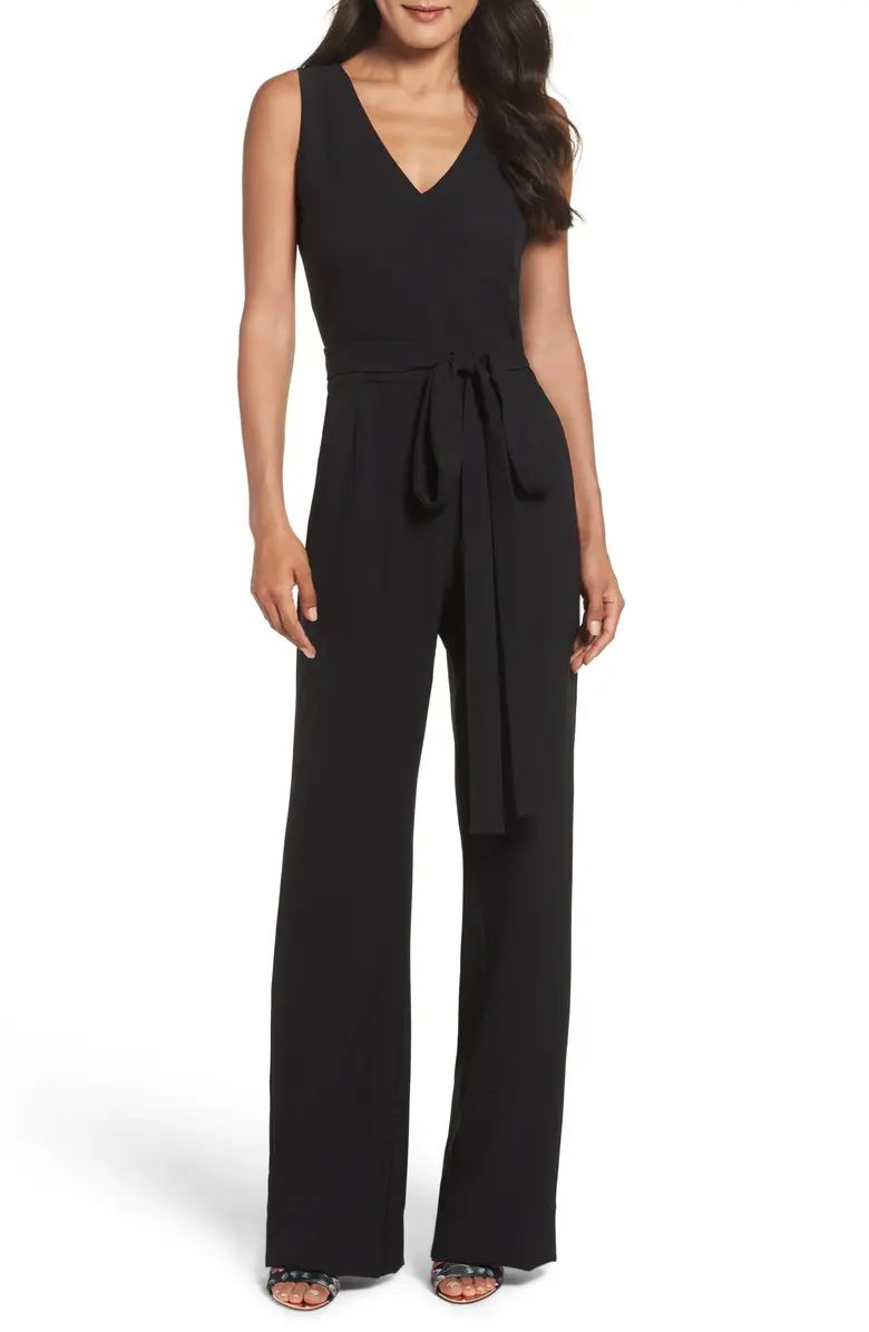 Tie Front Wide Leg Jumpsuit | Nordstrom