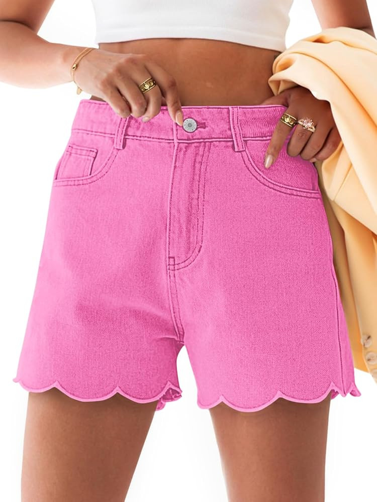 Aoysky Womens High Waisted Denim Shorts | Amazon (US)