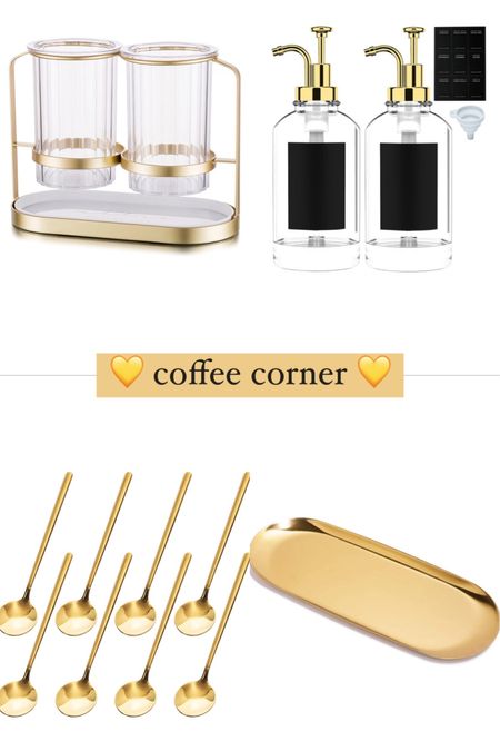 gold coffee corner ideas 💛 amazon

#LTKFind #LTKhome #LTKsalealert