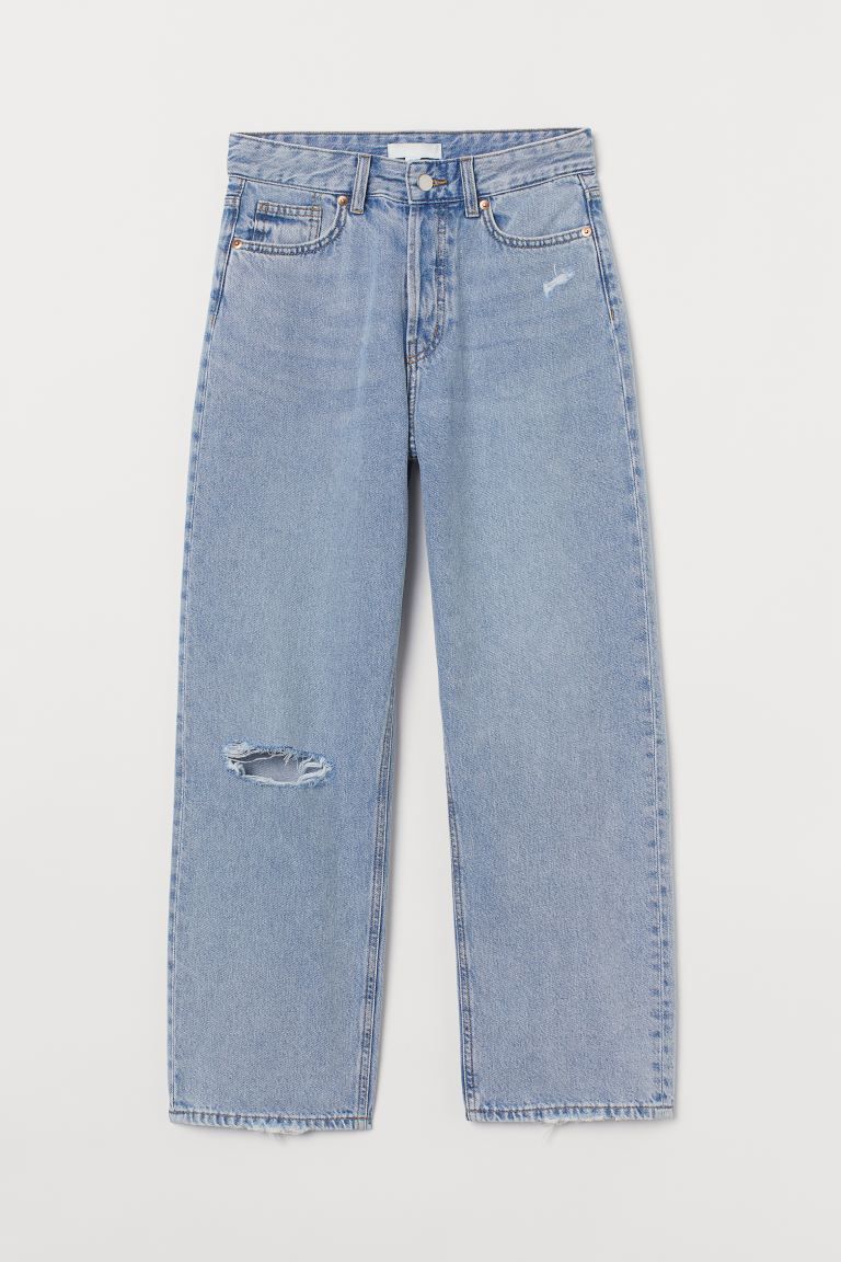 Straight High Ankle Jeans | H&M (US + CA)
