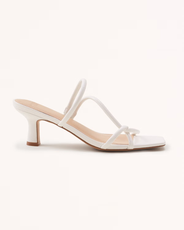 Twist-Strap Heeled Sandal | Abercrombie & Fitch (US)