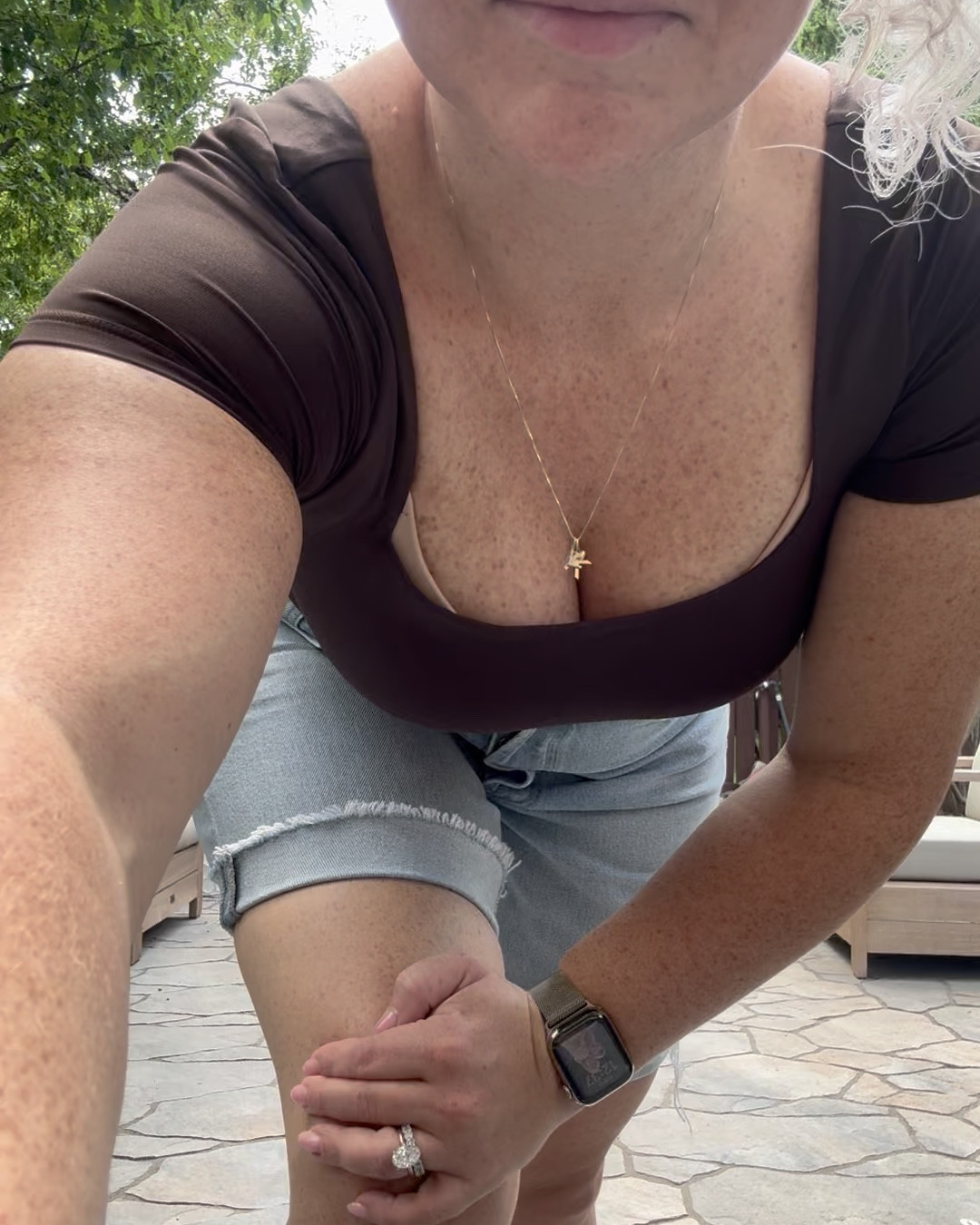 These shorts are the perfect transition into the ‘jort’ trend! They fit true to size, no stretch, full button enclosure. Fold them up for a shorter look, or keep them long!

Bodysuit can dress up any pair of jeans or shorts. Wearing a medium. Thong back and 2-snap enclosure. 

All from the Aritzia Clientele Sale! *need to be an existing client to save up to 20-50% off*

#LTKsale #LTKpetite #LTKsummer