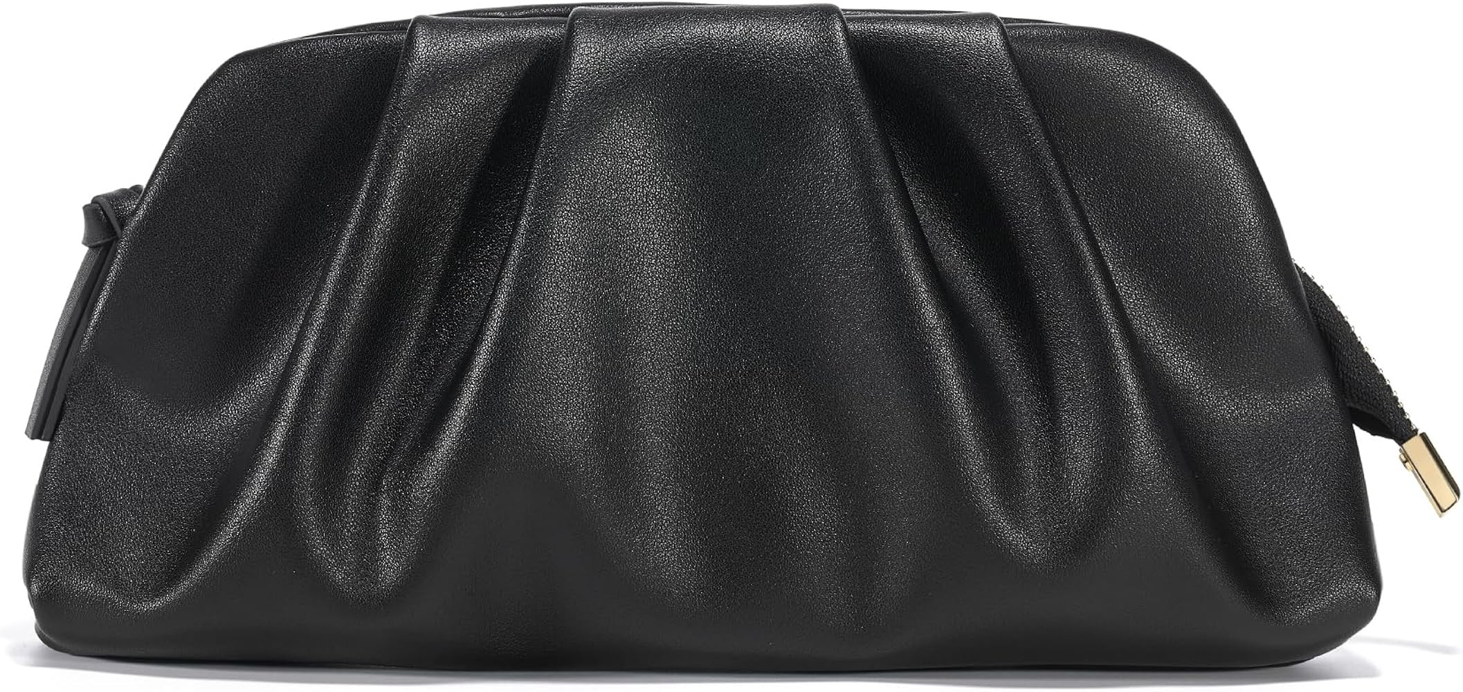 SWEETV Dressy Vegan Leather Clutch Purse for Women Formal, Soft Pleated PU Evening Clutch for Wed... | Amazon (US)