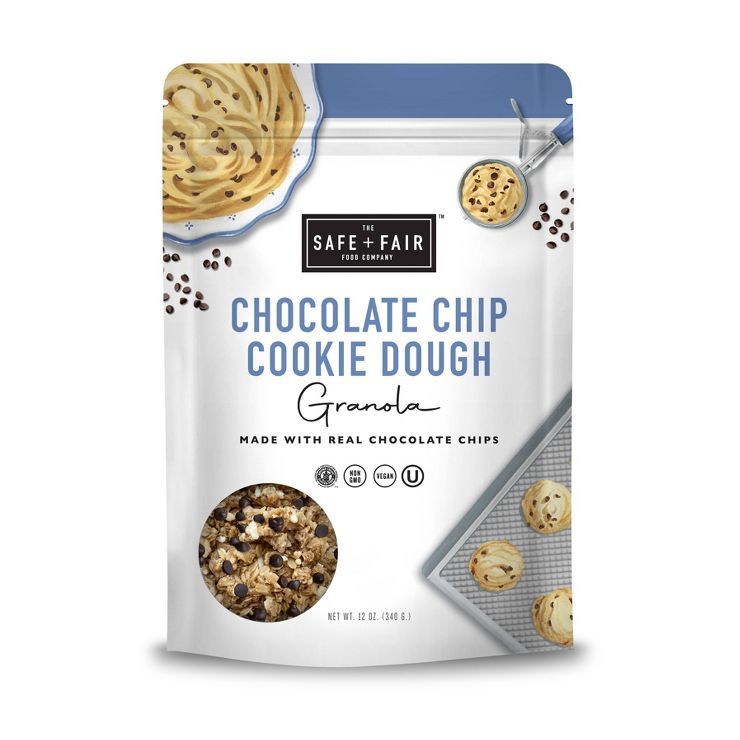Safe + Fair Chocolate Chip Cookie Dough Granola - 12oz | Target