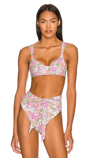 Bailey Reversible Bikini Top in Flower Power | Revolve Clothing (Global)
