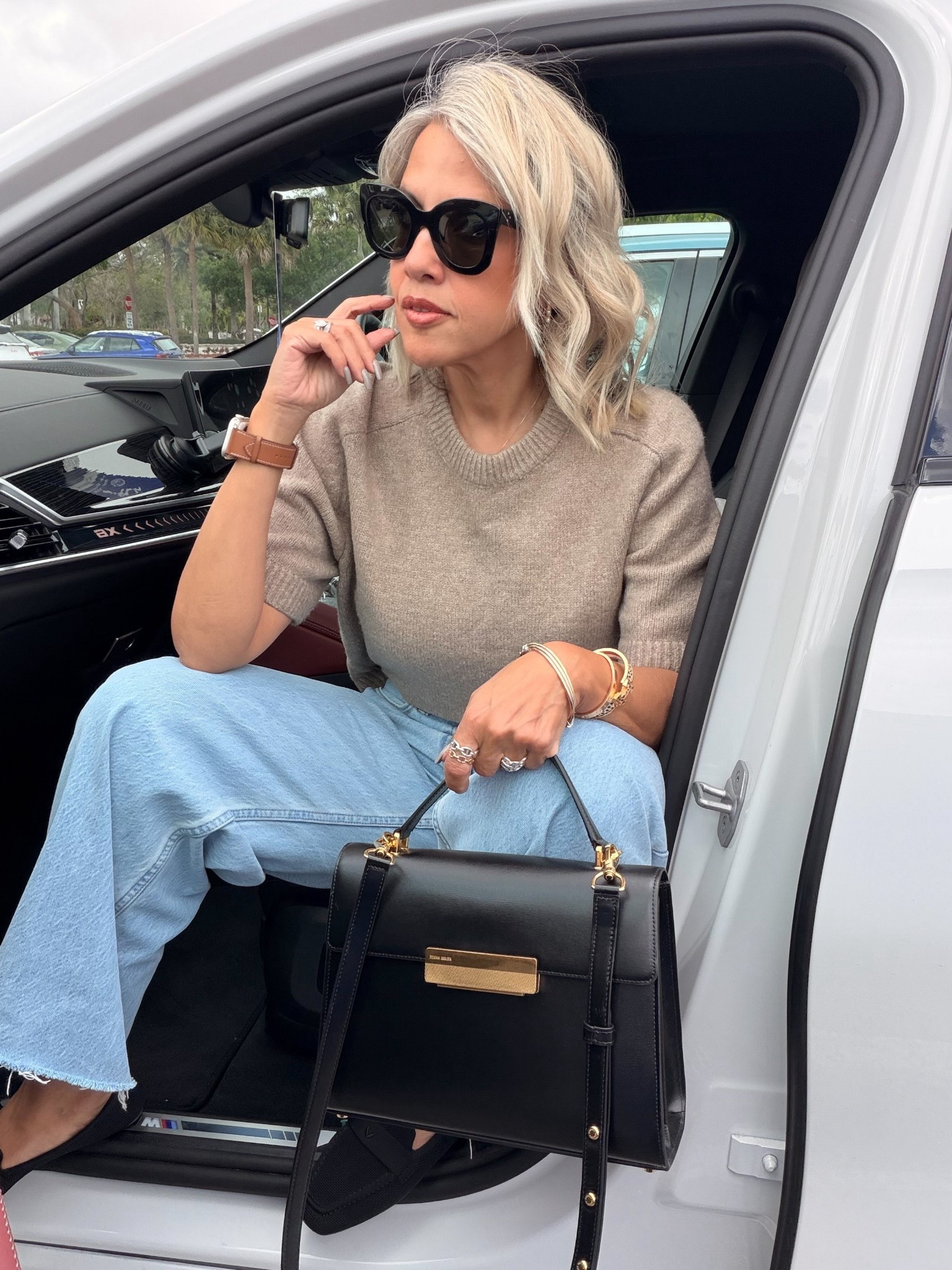 Capucine in black box leather with gold harware. Elevated shape, the craftsmanship is top notch and that leather is a total dream. Chic Parisian aesthetic at its finest. Ateliers Auguste 