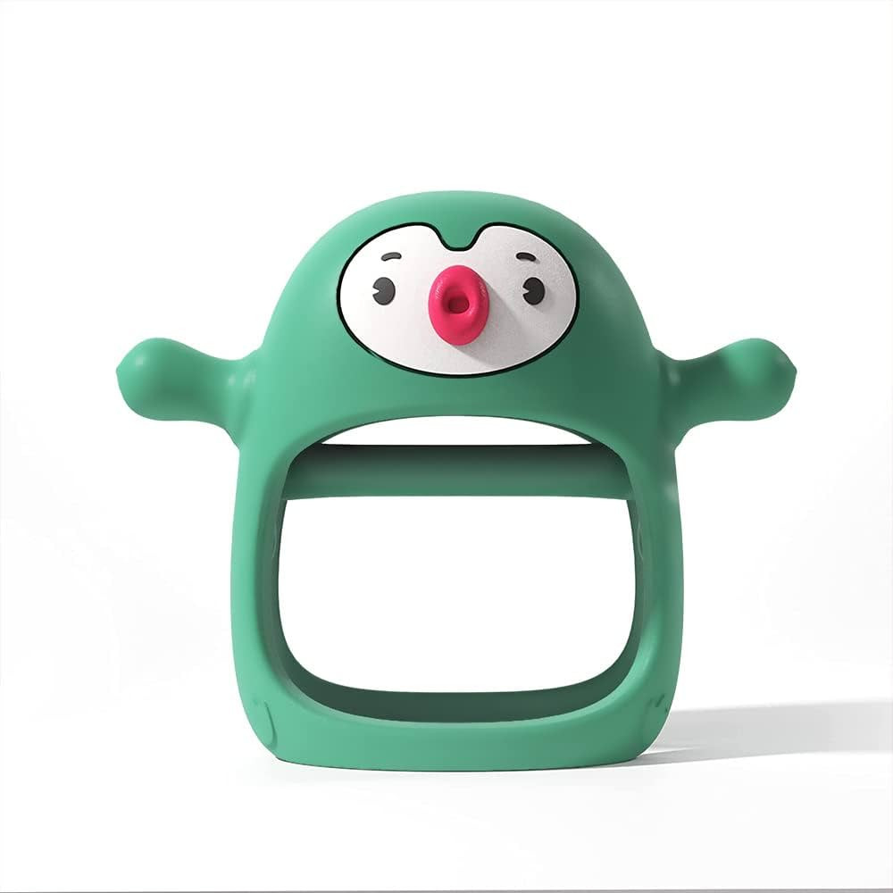 Smily Mia Penguin Buddy Never Drop Silicone Baby Teething Toy for 0-6month Infants, Handle teethe... | Amazon (US)