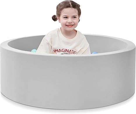 Foam Ball Pit, 35.4"x 11.8" Ball Pits for Toddlers, Soft Round Kiddie Baby Playpen Ball Pool for ... | Amazon (US)