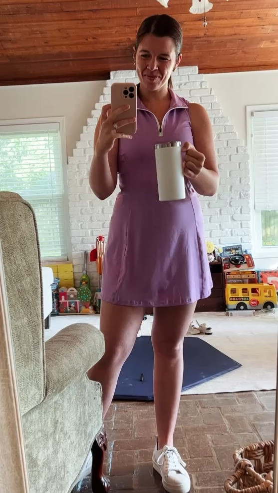 Amazon tennis dress I live in! Love this athletic dress for school drop off and running errands 

#LTKFindsUnder50 #LTKActive