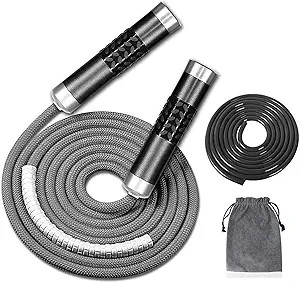 Redify Weighted Jump Rope for Workout Fitness(1LB), Tangle-Free Ball Bearing Rapid Speed Skipping... | Amazon (US)