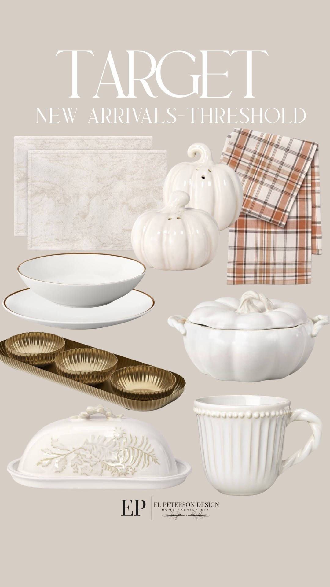 Target
New arrivals
Salt and pepper shaker
Bowl
Plates
Mug
Butter  holder
Placemats
Condiment holder

#LTKHome