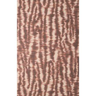Hartmann Red Stripe Texture Non-Woven Paper Non-Pasted Wallpaper | The Home Depot