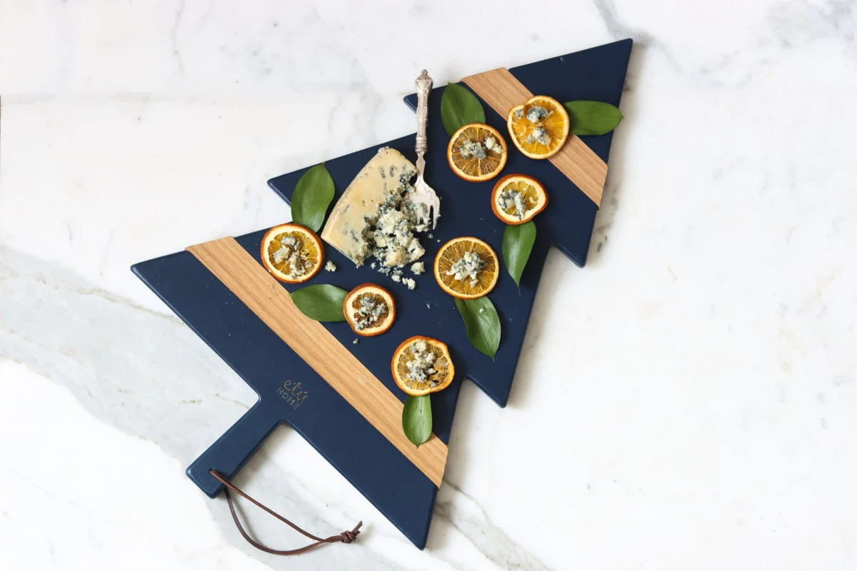 Navy Mod Tree Charcuterie Board, Large | etúHOME
