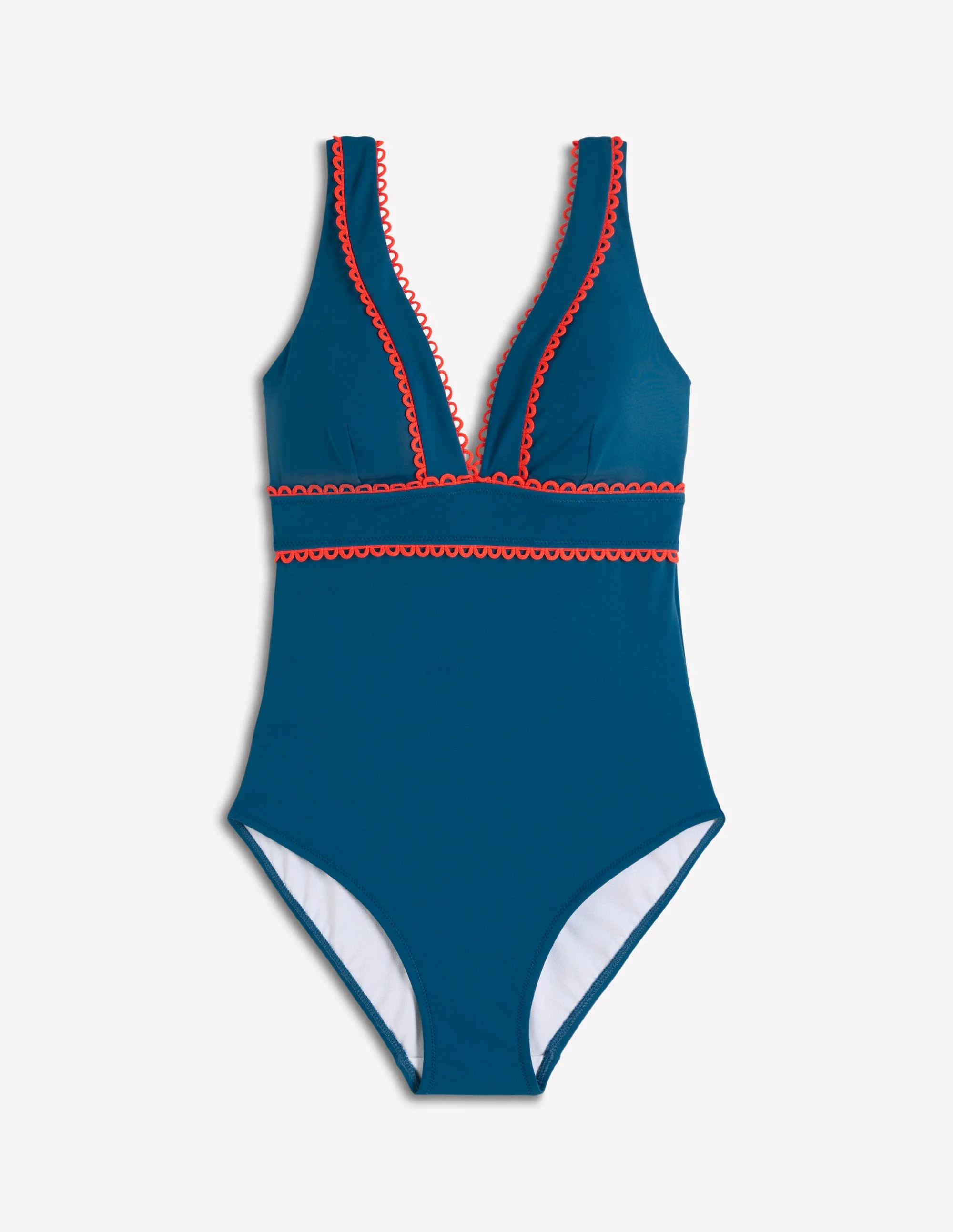 Porto V-neck Swimsuit-Oceanside, Firework | Boden (US)