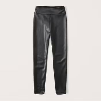 Vegan Leather Leggings | Abercrombie & Fitch (US)