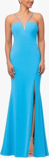 Scuba Crepe Mermaid Gown | Nordstrom