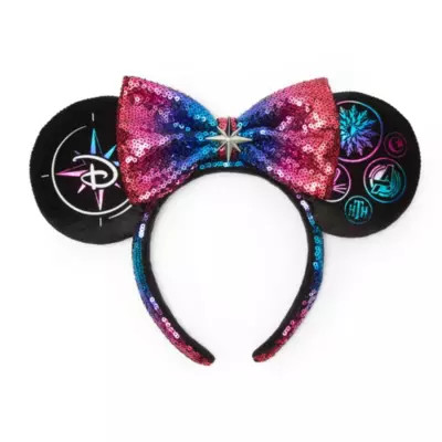 Disneyland Paris Adventure World Minnie Mouse Sequinned Ears Headband for Adults | Disney Store | shopDisney (UK)