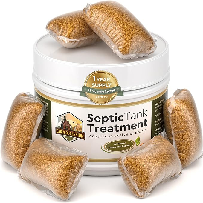 Septic Tank Treatment - 1 Year Supply of Septic Safe Dissolvable Easy Flush Live Bacteria Packets... | Amazon (US)