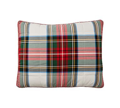 Stewart Plaid Cotton Sherpa Comforter | Pottery Barn (US)