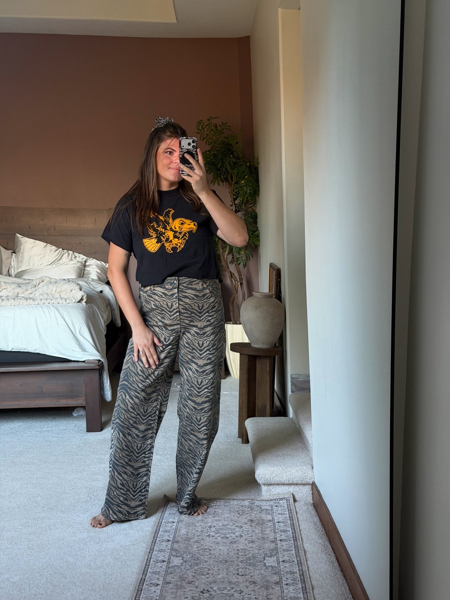 Zebra print jeans from @Walmart - size up one!