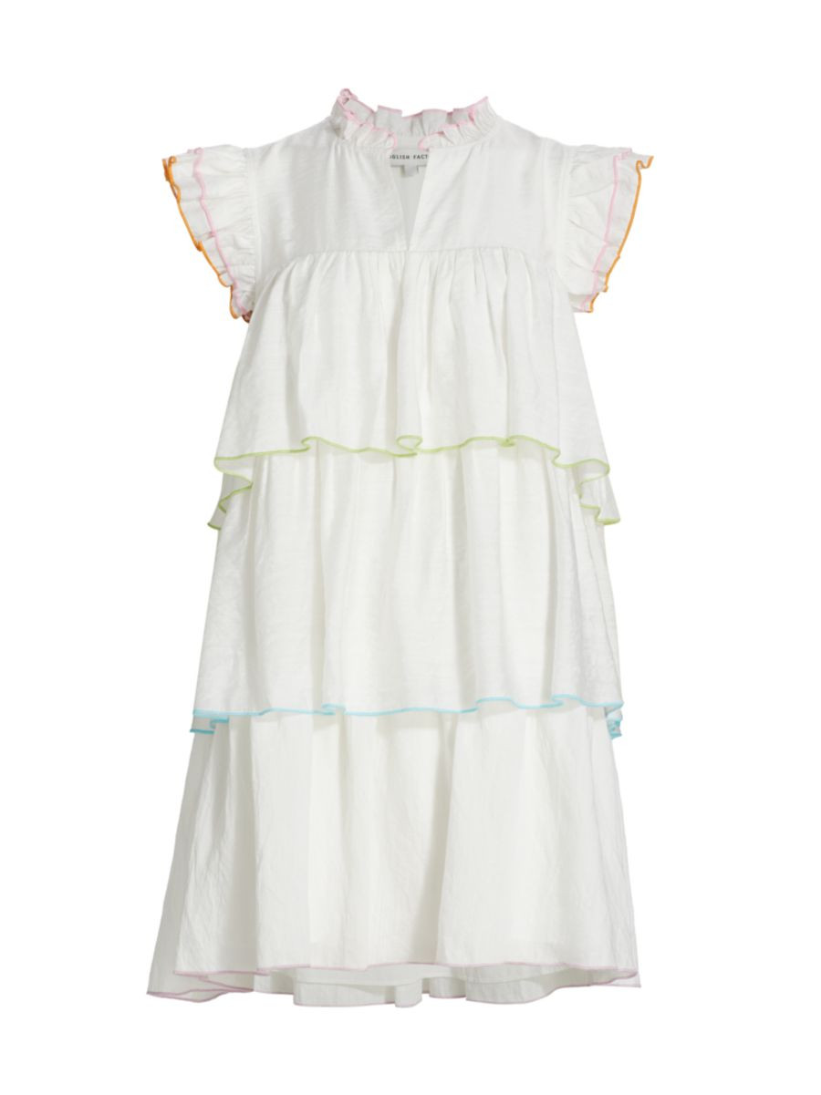 Tiered Flutter Mini Dress | Saks Fifth Avenue