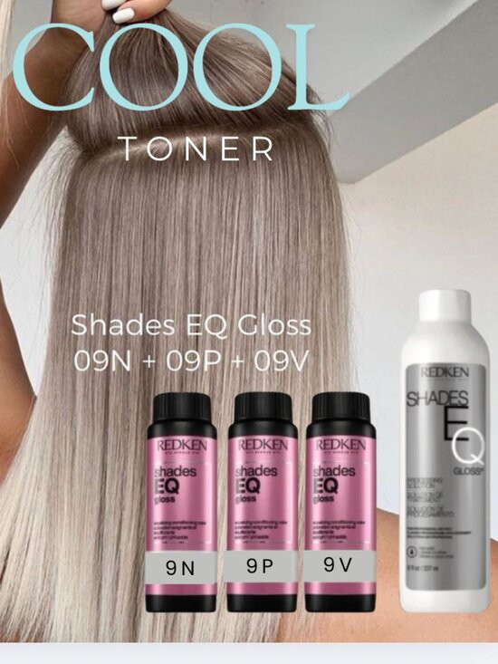 Cool Blonde Toner Kit – REDKEN Shades EQ 9N + 9P + 9V + Processing Solution | Poshmark