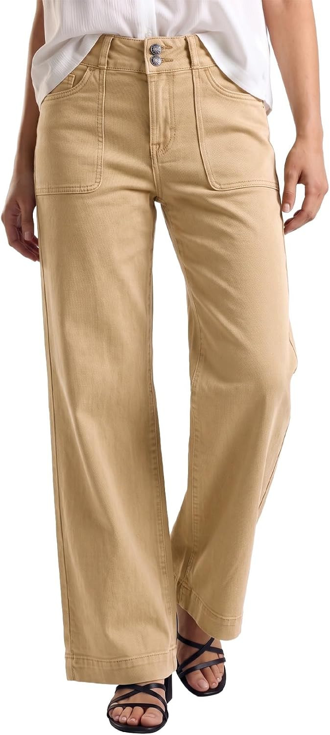 Sidefeel Women's High Waisted Stretchy Straight Leg Jeans | Amazon (US)
