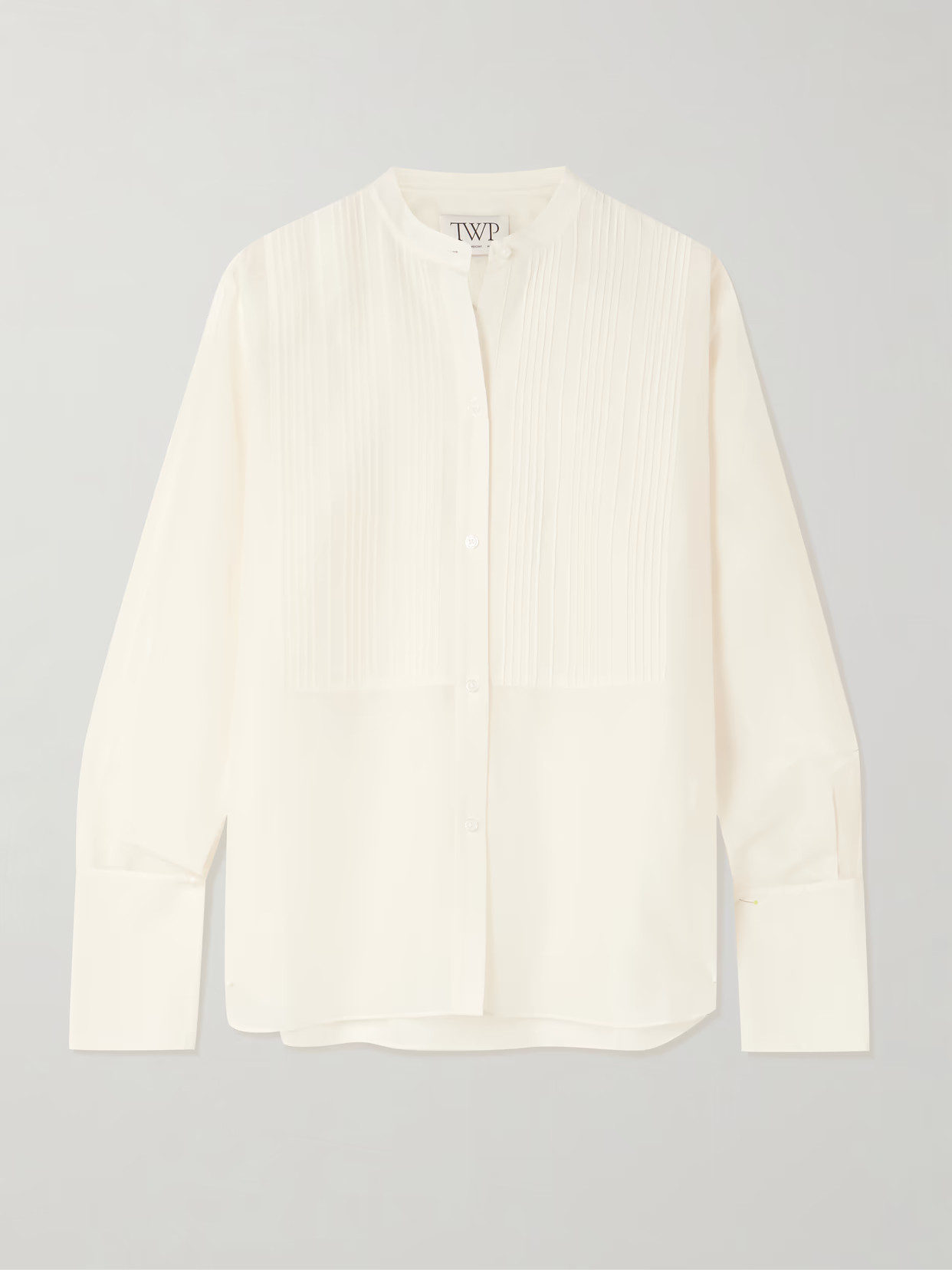 TWP - The Night Before Pintucked Cotton And Silk-blend Voile Shirt - White | NET-A-PORTER (US)