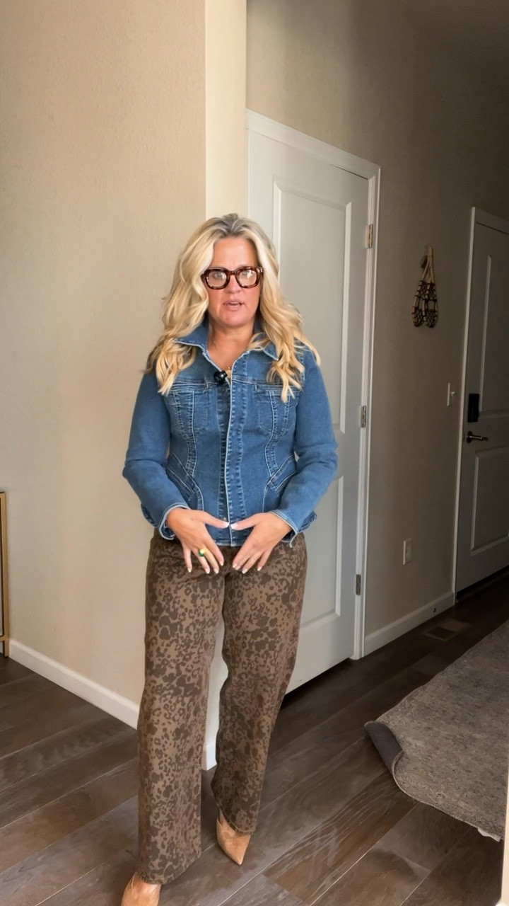 ✨Tap the bell, save and ❤️ start here over 40 fashion, midlife style, midsize fashion and luxury looks for less.  

⬇️Sizing information:
Jacket medium (size down if in between sizes.) 
Jeans 12 (tts size up if in between sizes.) 

Our bodies were never the problem.

They changed. We evolved. And we’re done dressing like we need to apologize for either one.

We don’t get dressed to disappear anymore.

We dress with intention.
We Lift. Skim. Balance.
We wear the clothes. The clothes don’t wear us.

Because confidence doesn’t begin when the belly is flatter, the scale is lower, or we fit into the old jeans again.

It begins right now.

Same body. Different physics.™
Look good. Feel good. Take up the space. 👑

👑 Helping you look good, feel good.-Lindsey Denver   Check back daily for belly-friendly style, confidence, and Outfit Physics™.

#LTKOver40 #LTKMidsize #LTKPlusSize