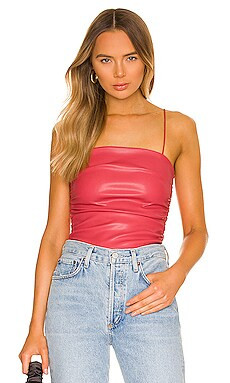 superdown Stevie Ruched Top in Red from Revolve.com | Revolve Clothing (Global)