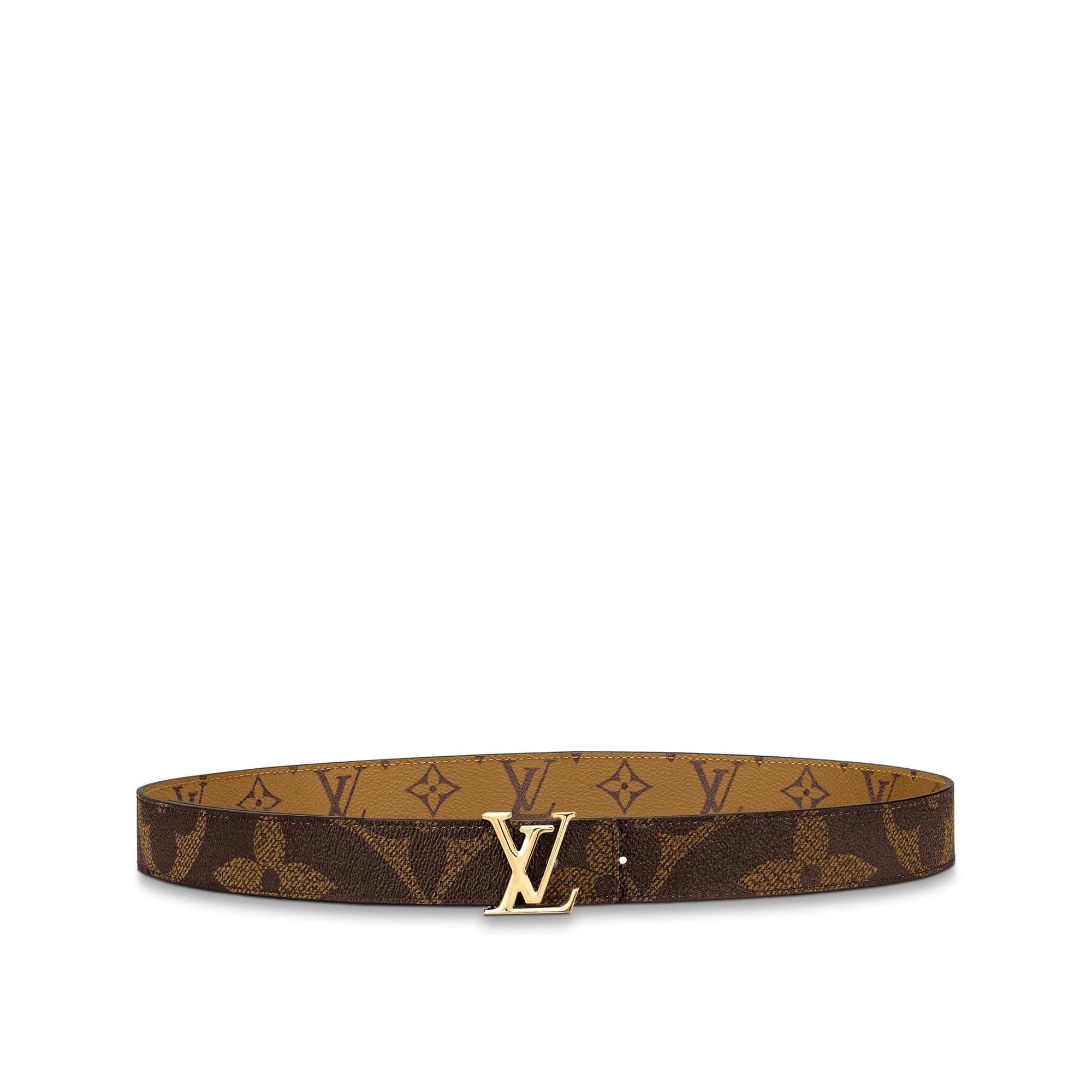 Louis Vuitton Reversible Belt LV Iconic Monogram Giant Reverse 30 MM Brown | StockX